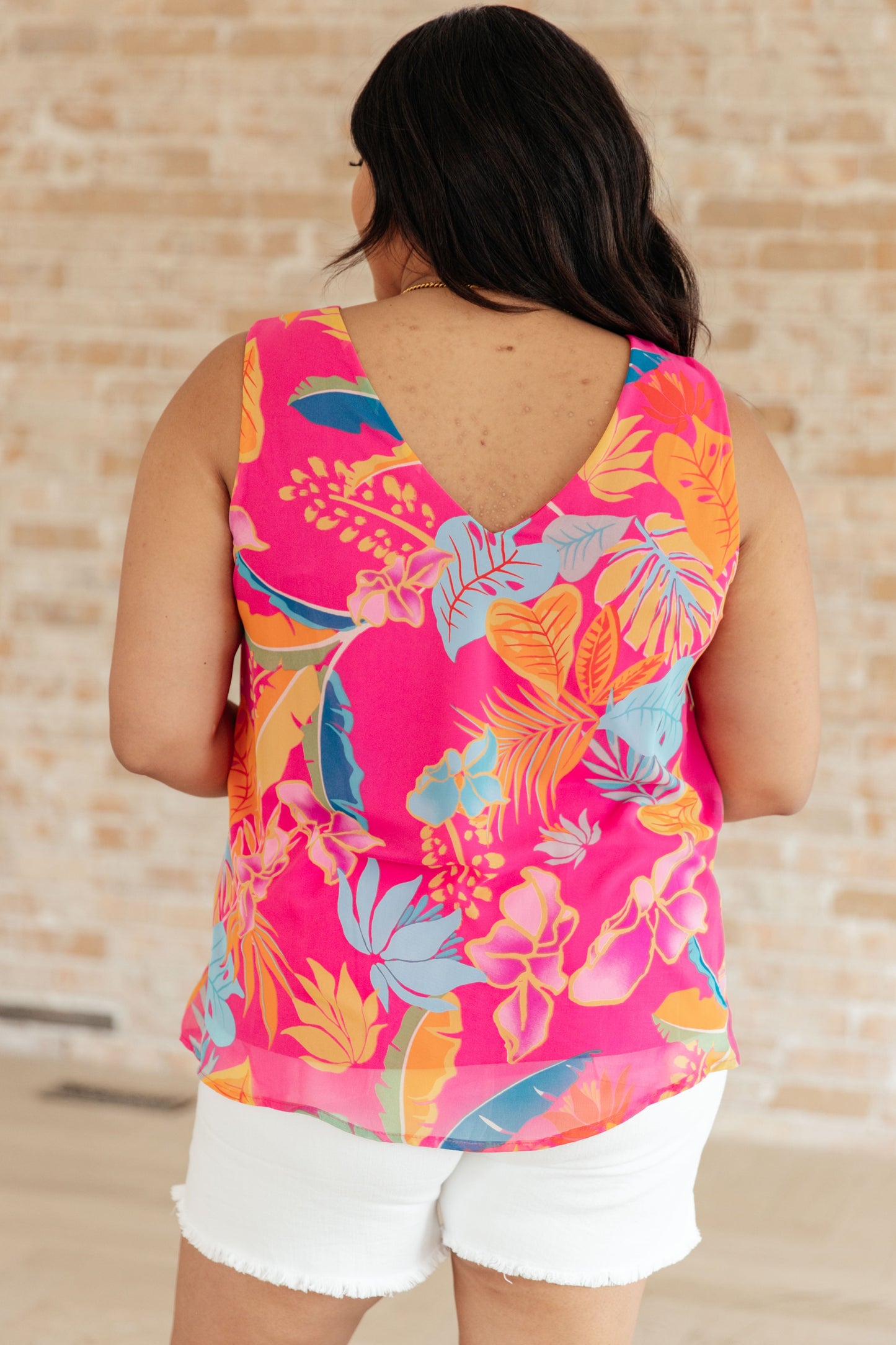 Floral Sleeveless Blouse