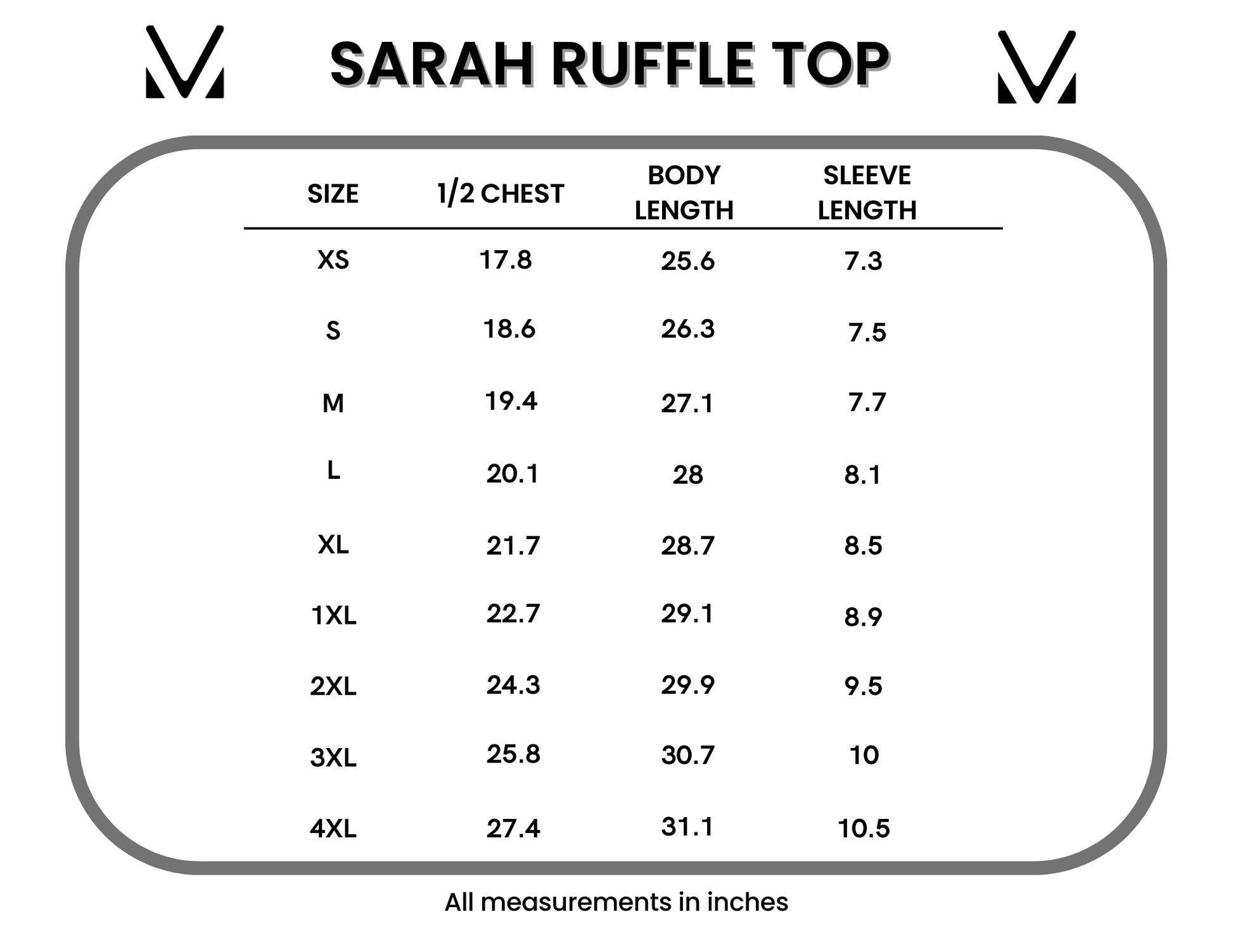 Sarah Ruffle Top - Light Grey - AnnRose Boutique