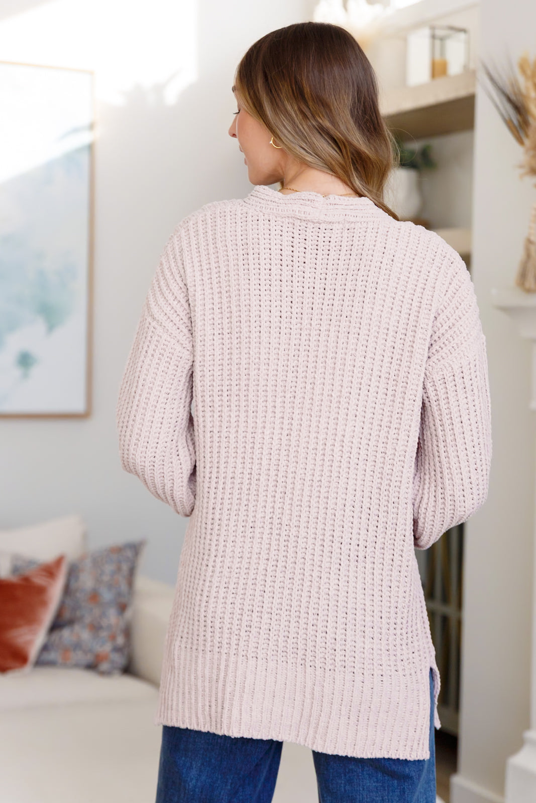 Ribbed Buttoned Down Cardigan