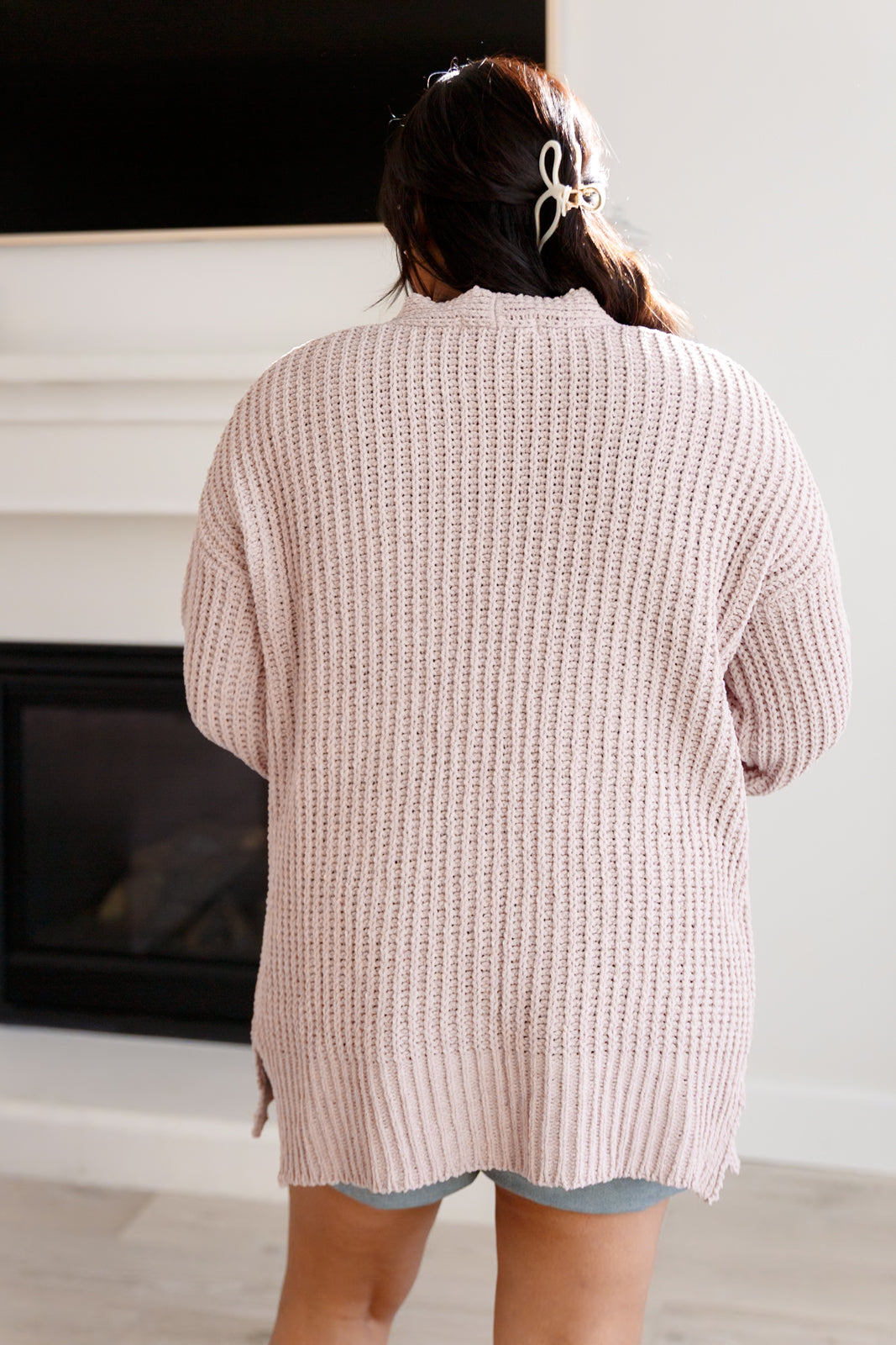 Ribbed Buttoned Down Cardigan