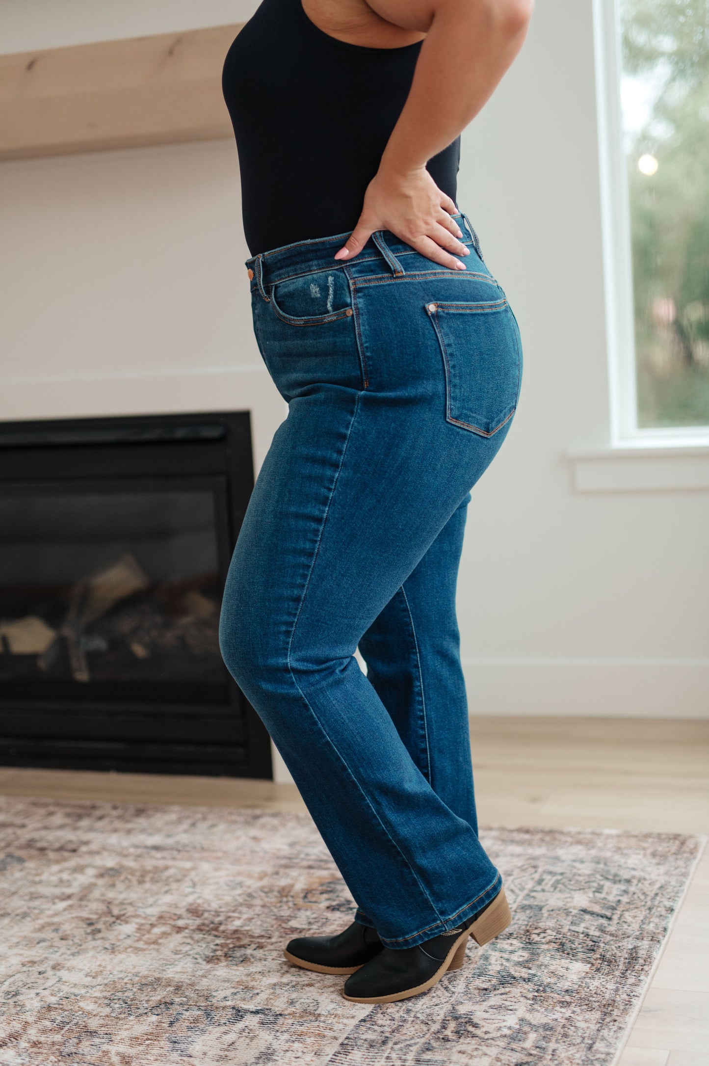 Judy Blue High Rise Button Fly Dad Jeans