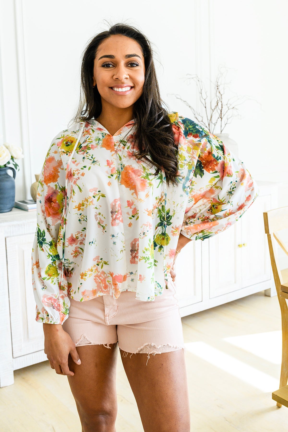 Spring Haiku Floral Blouse - AnnRose Boutique