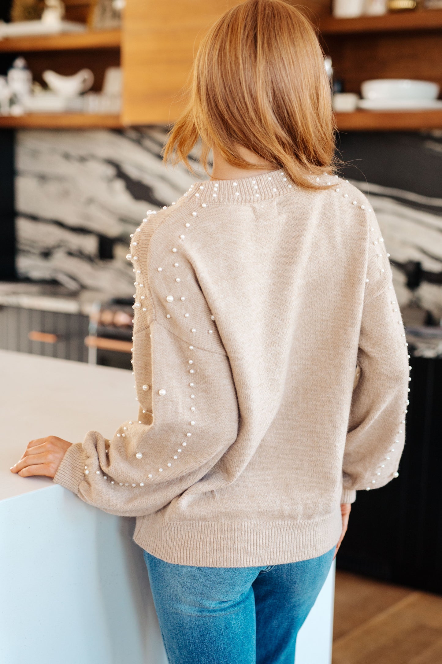 Pearl Accent Sweater