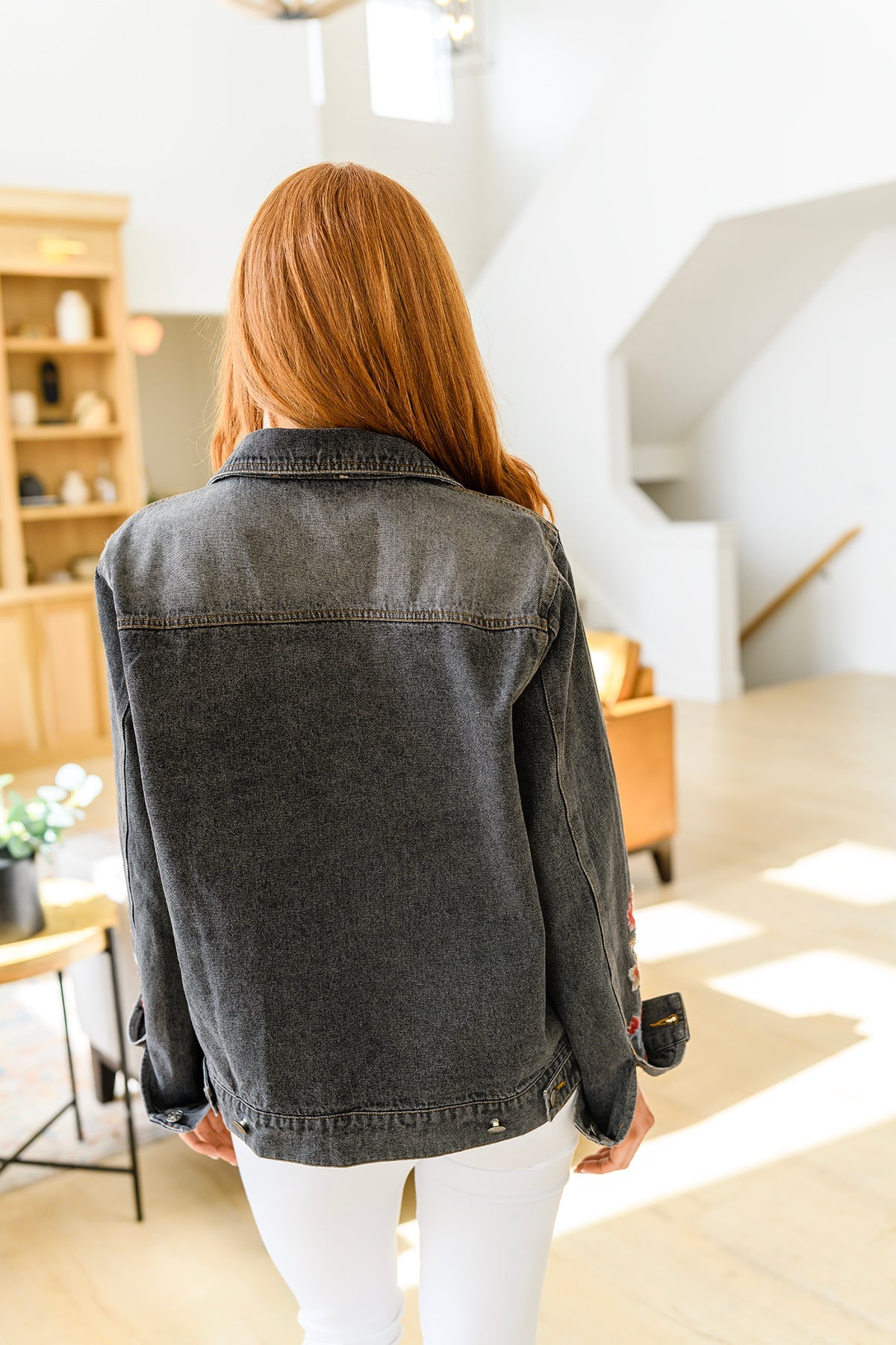 Flower Embroidered Jacket