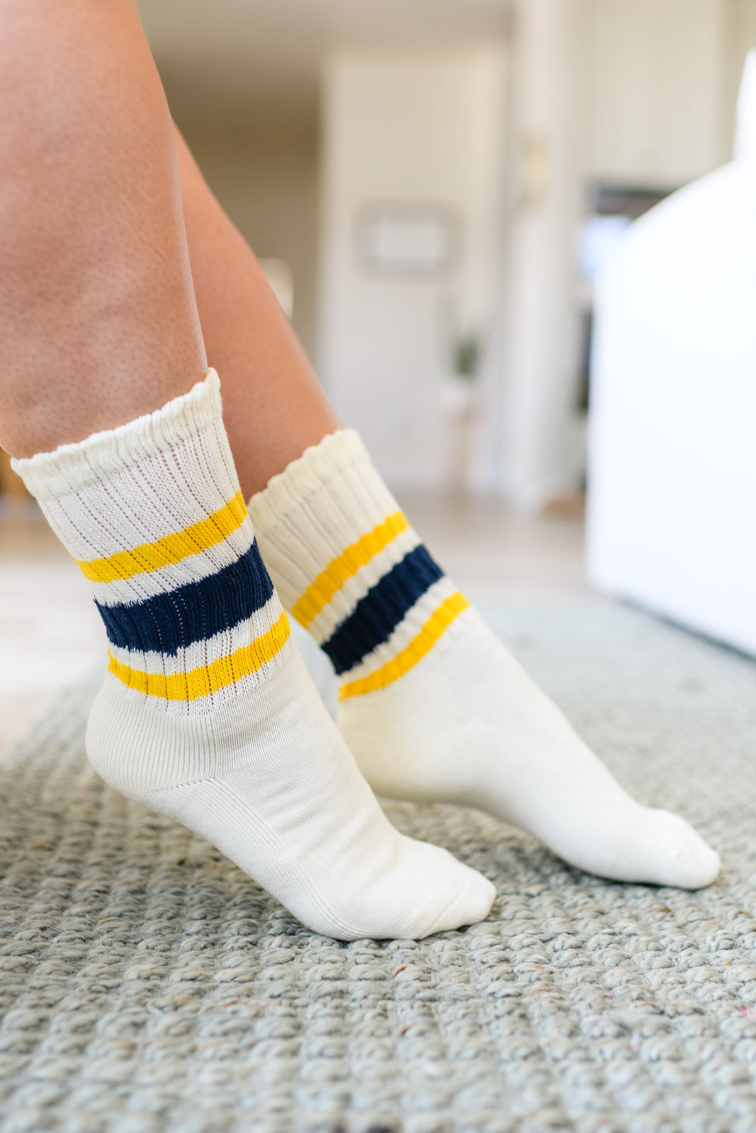 World's Best Dad Socks in Navy and Yellow