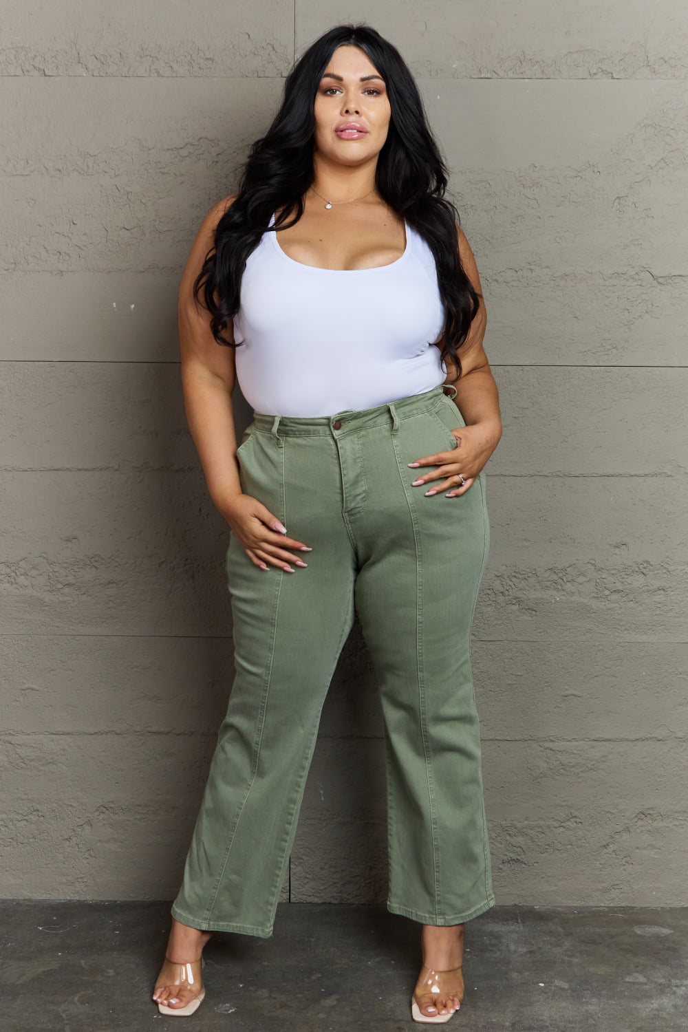 Judy Blue High Waist Straight Fit Jeans - AnnRose Boutique