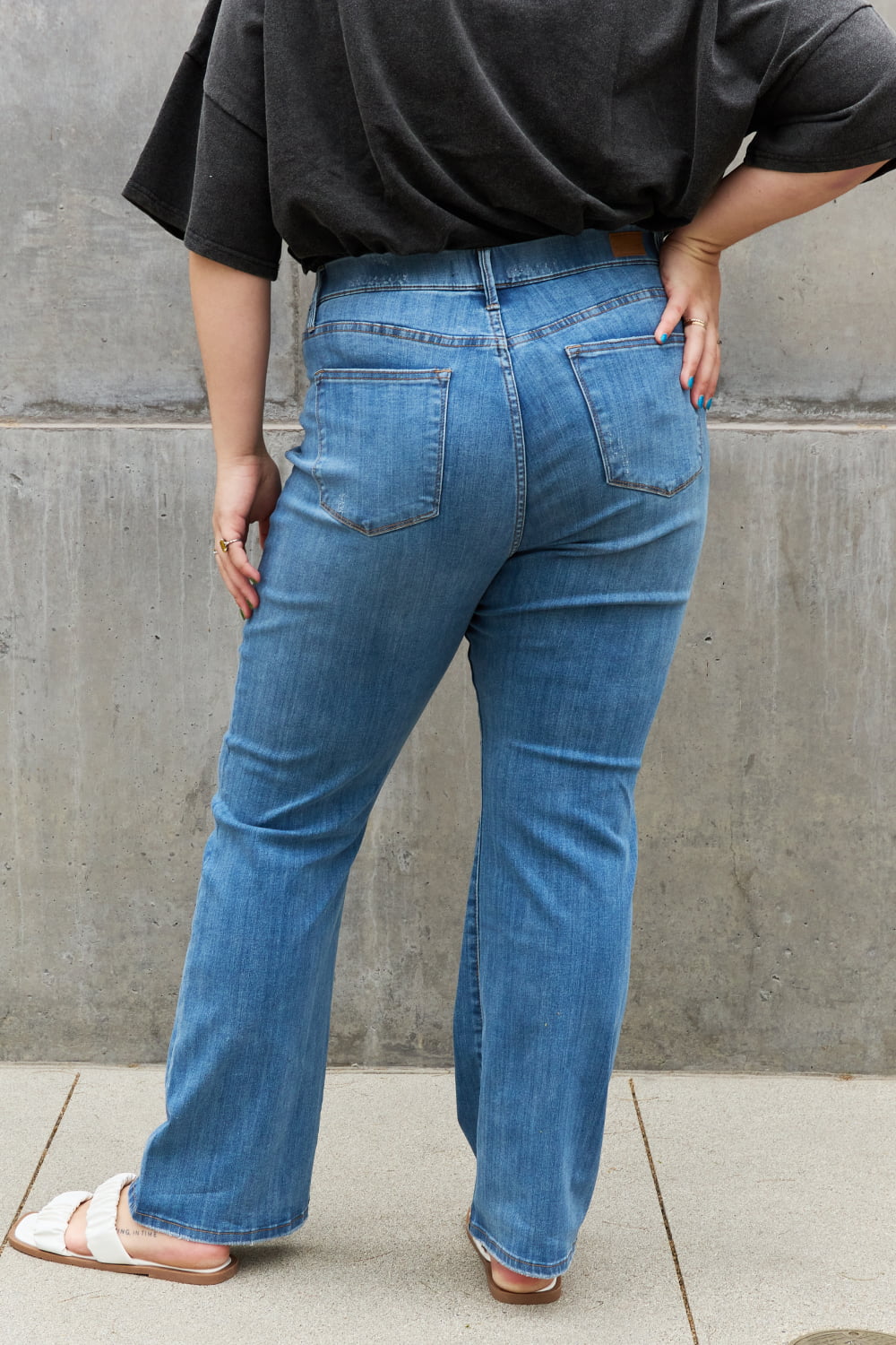Judy Blue High Waist Pull On Bootcut Jeans - AnnRose Boutique