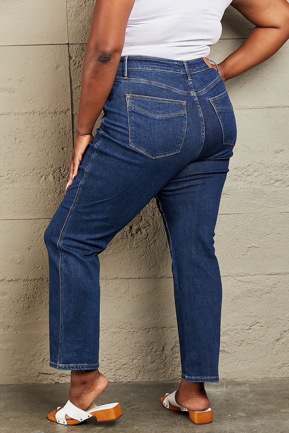 Judy Blue Tummy Control High Waisted Straight Jeans - AnnRose Boutique