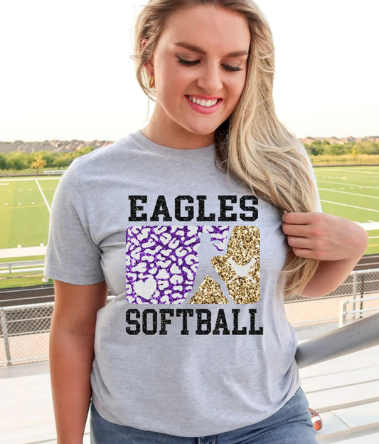 Eagles Softball Cutout - AnnRose Boutique
