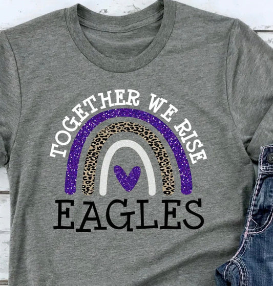 Eagles Purple White We Rise - AnnRose Boutique