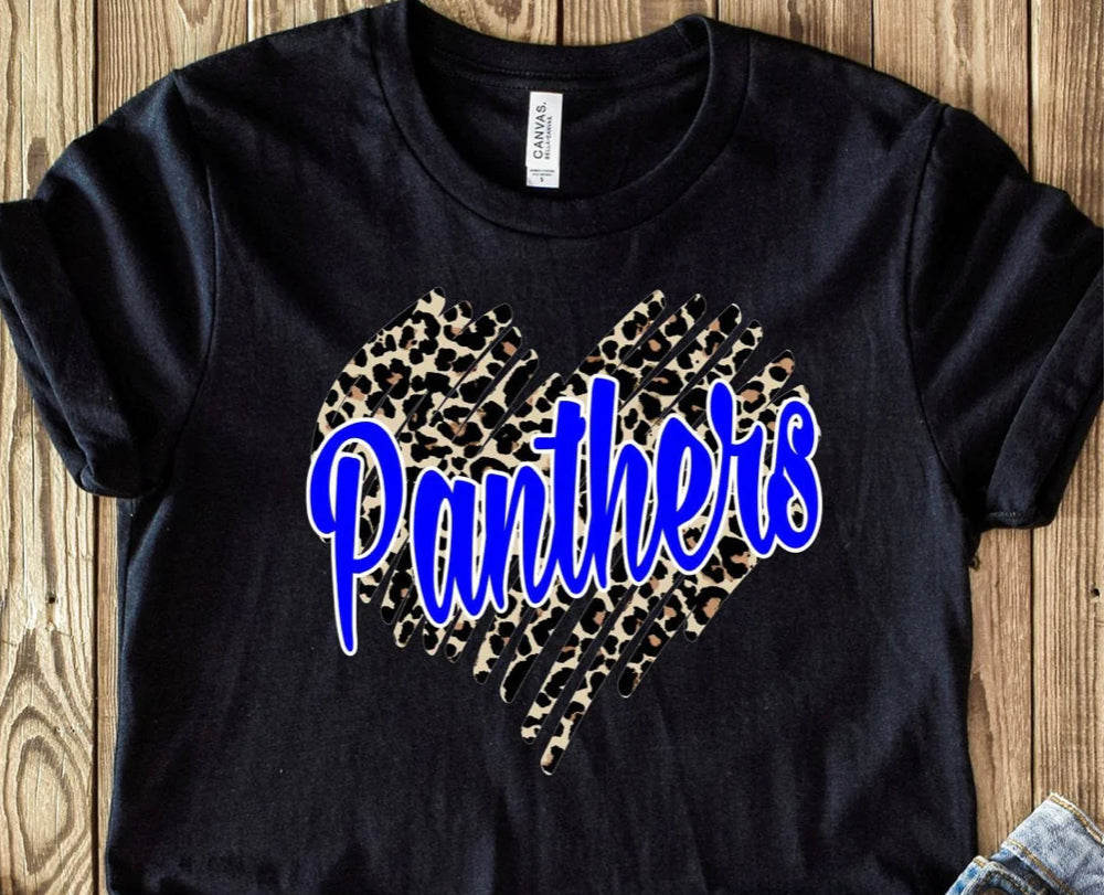 Panthers Leopard Heart - AnnRose Boutique